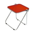 thumbnail image 4 of Pequeña mesa de bandeja de televisión plegable mesa de café pequeña mesa de café mesa de bocadillos plegables para apartamento de patio de dormitorio Rojo, 4 of 8
