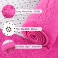 thumbnail image 2 of Alfombra Corrida de Peluche Suave Chicrug Rosa Fucsia 61x152 cm, 2 of 7