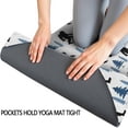 thumbnail image 3 of White Bigfoot and Pine Tree Pattern Hot Yoga Mat Towel Non Slip for Hot Yoga - Quick-Drying Yoga Mat Cover with 4 Corner Pockets with Travel Bag - Hot Yoga Towel Non Slip 70"x26", 3 of 6