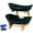 Green, variant on 3 Tier Countertop Fruit Basket Organizer, Kitchen Countertop Organizer Stand Oval Rack for Vegetable Storage Produce Holder Snack Display Serving Tray for Home Buffet Decor