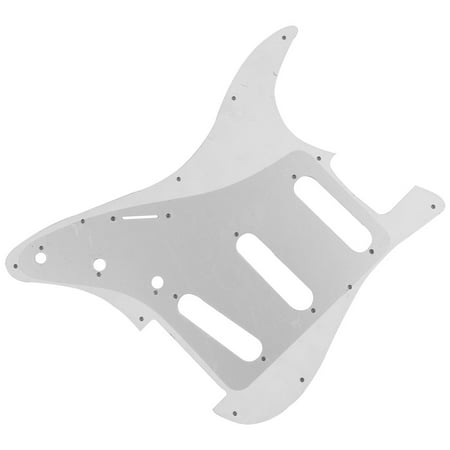 - Music 3-ply Surface Scratch Plate Pickguard Electric Guitar Part Backplate White