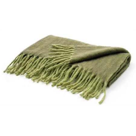 Riva Home Knitted Throw/ Blanket - 130 x 150 cm - LIME ...