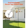 thumbnail image 2 of VEVOR Double Shepherds Hook 8 Pack 76 Inch Heavy Duty Bird Feeder Pole, 2 of 9