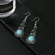 thumbnail image 2 of Pendientes turquesa, pendientes de regalo, pendientes colgantes, pendientes retro, pendientes vintage, 1 par de pendientes, 2 of 5