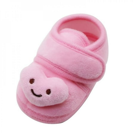

Xinhuaya Baby First Walke Shoes Newborn Cartoon Print Anti-Slip Cotton Plush Shoes