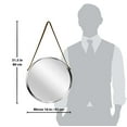 thumbnail image 5 of Infinity Instruments Decorative Silver Round Wall Mirror, 5 of 7
