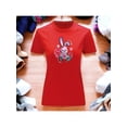 thumbnail image 1 of Playera Blusa Con Estampado De Conejo Kawai Con Caras Fantasmas Ropa Para Mujer Color Rojo Talla Chica Marca Emil SaEs, 1 of 4