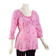 Maternity Crepe Peasant Top