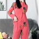 thumbnail image 2 of Conjunto de ropa de noche de dos piezas para mujer, pijama de piña roja suelta, suave, 1 Juego, 2 of 4