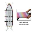thumbnail image 4 of HELLHERO Colorful Stripes Print Ironing Protector for Ironing Board, Ironing Board Cover Protector with Elastic Edge, Non Stick Stain and Scorch Resistant Household Iron Board Covers, 4 of 5