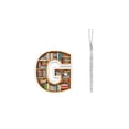 thumbnail image 2 of 26 Letter Acrylic Keychain,Mini Bookshelf Pattern Letter Pendant,Colorful Versatile Hanging Accessory Personalized Key Bag Car Rearview Mirror Party Favors Gift for Book Lovers Daily Accessory, 2 of 5