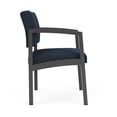 thumbnail image 4 of Lenox Steel Reception Waiting Room Guest Chair / Charcoal Steel / Blue, 4 of 5