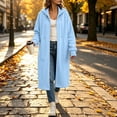 thumbnail image 2 of Ghalytn Women's Long Hooded Zip Up Jacket Fleece Lined Full Zip Long Sleeve Casual Coat with Pockets, 2 of 7