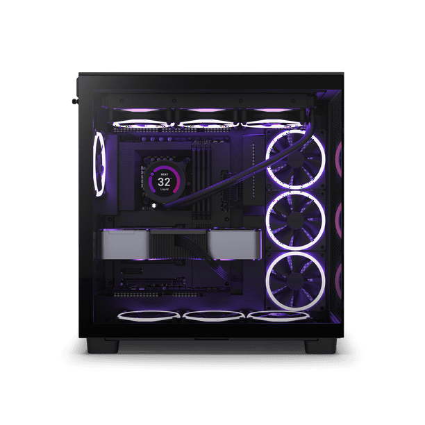 NZXT H9 Flow All Black CM-H91FB-01 - Dual-Chamber Mid-Tower