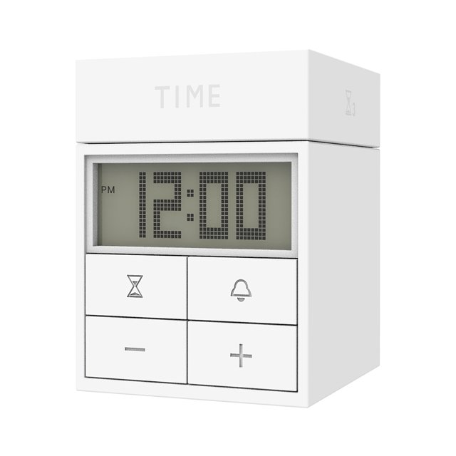 Reloj Temporizador Digital 3 En 1, Reloj Despertador Cuadrado, Reloj De Arena Eléctrico, Recordatorio De Cocina Con Perilla De Cuenta Regresiva, Dispositivo De Administración De Tiempo Alimentado matsuzay HA027112-03