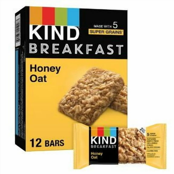 Kind Breakfast Honey Oat Breakfast Bars - 10.58oz/6ct