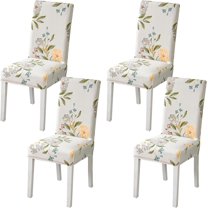 Chair Covers for Dining Room Set of 4,Stretch Spandex Parsons Chair Slipcover 4 Pack,Washable Anti-dust Chair Seat Covers for Kitchen,Wedding,Party