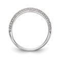 thumbnail image 2 of Solid 14K White Gold Diamond Wedding Band Ring Size 5.5 (.273 cttw.), 2 of 8