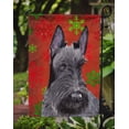 thumbnail image 3 of Scottish Terrier Red and Green Snowflakes Holiday Christmas Flag Garden Size, 3 of 3