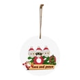 thumbnail image 2 of Fiudx Adorno de Mascarilla de Papá Noel, Decoración para Árbol de Navidad, Impresión Por Sublimación a Doble Cara, Etiqueta Conmemorativa, Diseño Versátil para Colgar, Regalo para Fiestas de Oficina,, 2 of 3