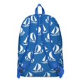 thumbnail image 5 of Helm Rudder Mast Sail Coast Travel Backpack – Lightweight Canvas Bookbag with Nautical Marine Pattern, Comfortable Carrying, Anti-theft Features for Students, Travelers, and Beach Trips, 5 of 5