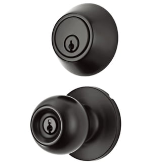 Stanley N280-636 Universal L-Handle Garage Door Lock, Chrome, For