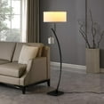 thumbnail image 6 of Ore International 59" in CONTEMPORARY DUAL BLACK ARC W/ HANGING PENDELUM LAMP METAL FLOOR LAMP, 6 of 8