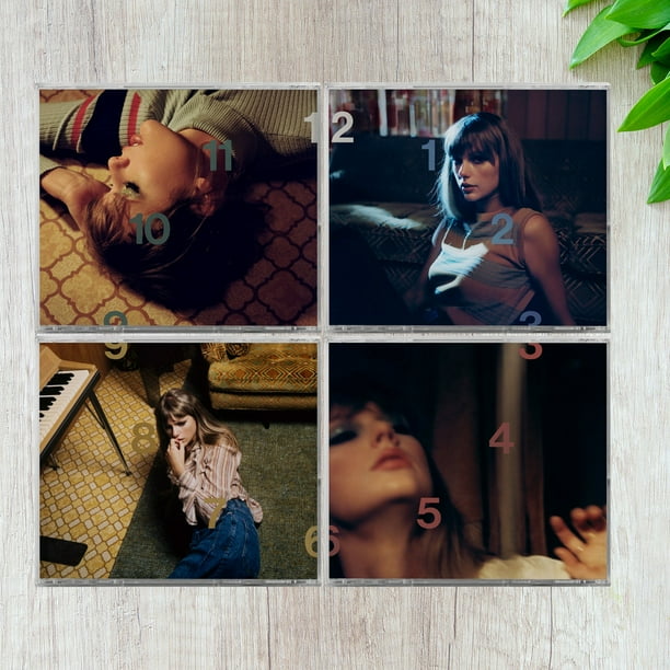 Taylor Swift Midnights Exclusive 4x Colored CD Clock Bundle Pack