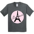 thumbnail image 3 of Inktastic Bonjour Youth T-Shirt, 3 of 5