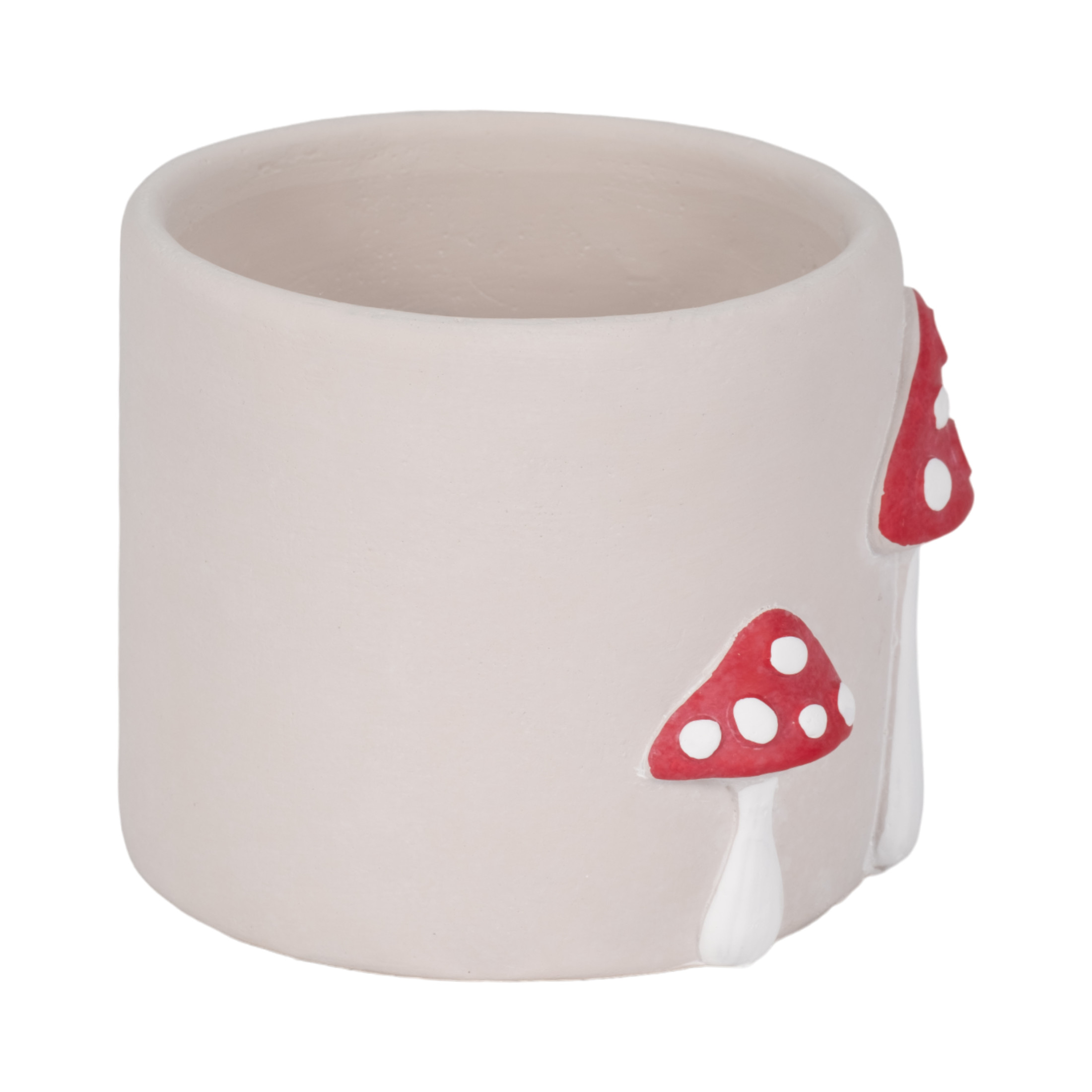 Decorative Flower Pots with Mushroom Design for Home Decor - Modern Planters for Outdoor and Indoor Plant Styling - Pottery Plant Pots for Garden, Living Room, and House Display - 5", Red