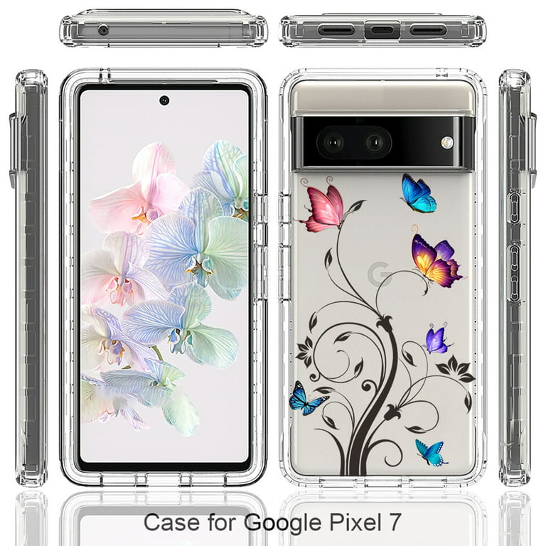 Buleens for Google Pixel 7 Case, Cute Women Girly Pixel 7 Case  with Metal Perfume Bottle Mirror Stand, Girls Aesthetic Heart Phone Cases  for Pixel 7 6.3'', White : Electronics