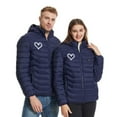 thumbnail image 2 of THDHVS Winter Coats for Women,Women's Coats,Unisex Smart Heating Jacket with USB Control and Removable Hood Thermal Coat Features Automatic Temperature Regulation Technology L, 2 of 5