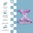 thumbnail image 4 of THE LICKER STORE Arlo Large Adjustable Soft Padded No Pull Pet Harness with 3 Buckles and 3 Leash Clips, Purple, HNS1003H, 4 of 8