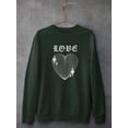 thumbnail image 3 of Love Techno Style Heart Sweatshirt Men -Image by Shutterstock, Male 5X-Large, 3 of 4