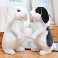thumbnail image 2 of Christmas Gift Kids Baby Cute Cartoon Pillow Kneeling Sitting Soft Toy Stuffed Animals Easter Bunny Plush Rabbit New Year Chinese Rabbit WHITE SITTING, 2 of 8