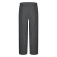 thumbnail image 5 of SYMOID Men's Big & Tall Cotton Spandex Casual Pants - Relaxed Straight Leg, Drawstring Waist, Ultra Comfortable, Dark Gray, Size 3XL, 5 of 6