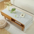 thumbnail image 2 of WCHUANG Rectangle Coffee Table Tablecloth with Pockets mall Tea Cloth Cover Table Runner Living Room, 2 of 4