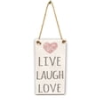 thumbnail image 1 of Live Laugh Love Signos Placa de madera Letras rectangulares Tablero colgante de pared Comedor Pasillo Decoración Speravity JJ19173-00, 1 of 6