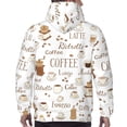 thumbnail image 5 of Bingfone Coffee Men'S Drawstring Hoodie Long Sleeve Pocket Sweatshirts-4x-Large, 5 of 9