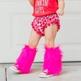 thumbnail image 3 of Diconna Girl's Faux Fur Leg Warmers Solid Color Soft Cozy Fuzzy Boot Cuff Cover Party Costumes, 3 of 5