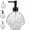 Black, variant on Clear Glass Beach Seashell Shaped Soap Dispenser, Refillable Coastal Hand Soap Pump for Bathroom Kitchen Vanity Decor