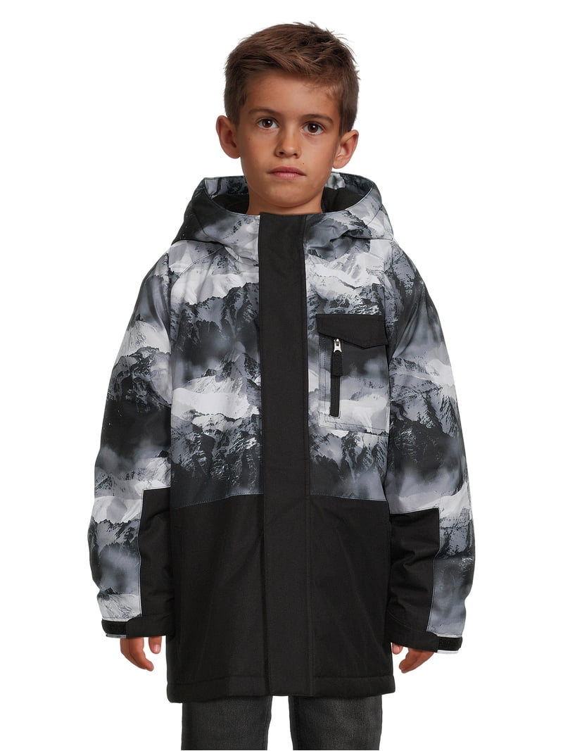 Swiss Tech Boys 3 in 1 Winter Jacket with Hood, Size 4-18, Comfort
