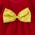 thumbnail image 4 of YEEDISON Children's Dress Autumn and Winter Girls' Dress Cotton Long Sleeve Bowknot Dress for 3M-3Y, 4 of 4
