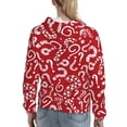 thumbnail image 7 of Lsque Question Marks1 Pattern Casual Women's Hoodie,Hooded Sweatshirt with Kangaroo Pocket,Pullover Hoodie with Eye-catching Drawstrings-Small, 7 of 7