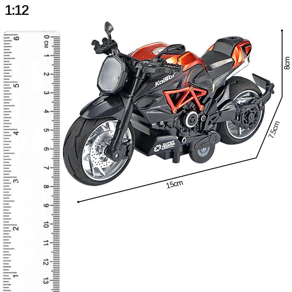 High Simulation Motorcycle 1:12 scale Orange Diecast Motobike Model Toys 