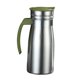 thumbnail image 5 of Hervidor aislado de acero inoxidable de 0,8 L, jarra de agua versátil para bebidas frías, Verde con asa, 5 of 9