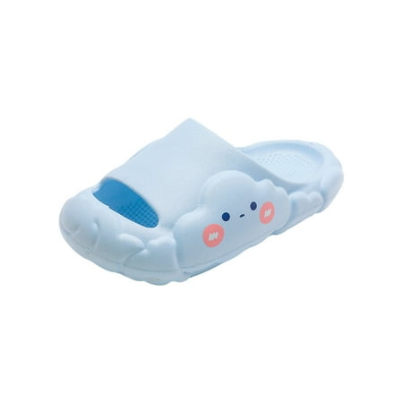 

KIHOUT Clearance Children s Slippers Indoor Bathroom Non-Slip Water Leakage Drag Boys and Girls Cute Thick Soft Bottom Sandals Slippers