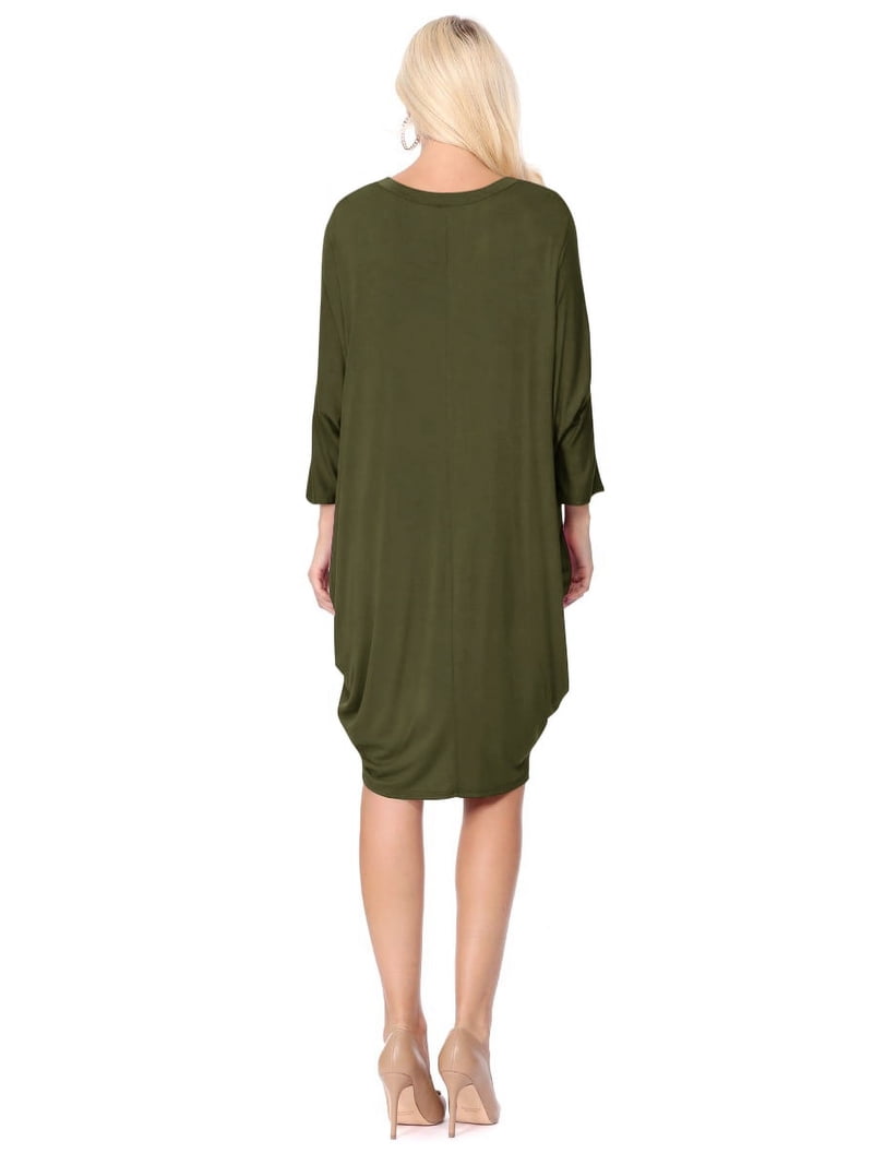 a line midi sweater dress PRETTYGARDEN Women's Long Sleeve Midi Sweater Dress Fall Crewneck Knit