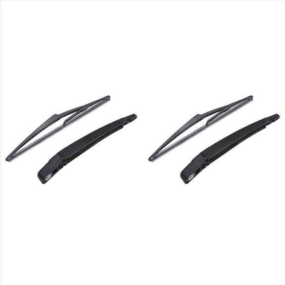 4Pcs Car Windscreen Rear Window Wiper 12Inch Rear Wiper Blade & Arm Set for Dualis J10 J11 2006-2019,4 * wiper,black