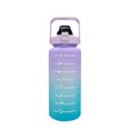 thumbnail image 2 of Botella de agua de gran capacidad de 2L con cubierta de rebote, taza esmerilada a prueba de fugas con recordatorio de escala de tiempo, deportes al aire libre y Fitness, 2 of 8